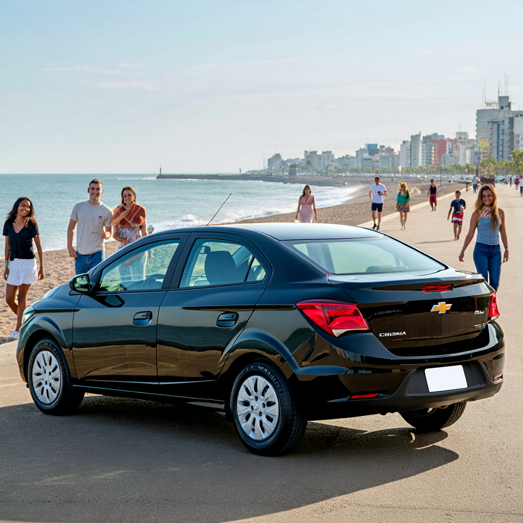 Auto Chevrolet Prisma de alquiler en Mar del Plata con Diversidad Turismo Activo & de Naturaleza