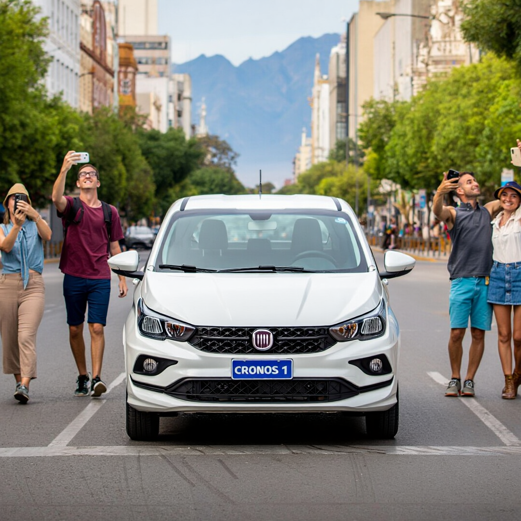 Turistas con Fiat Cronos de alquiler en Mendoza – Diversidad Turismo Activo & de Naturaleza